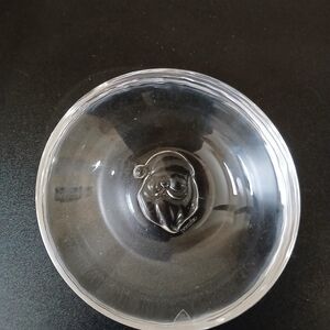 Orrefors Crystal Santa Candy Dish